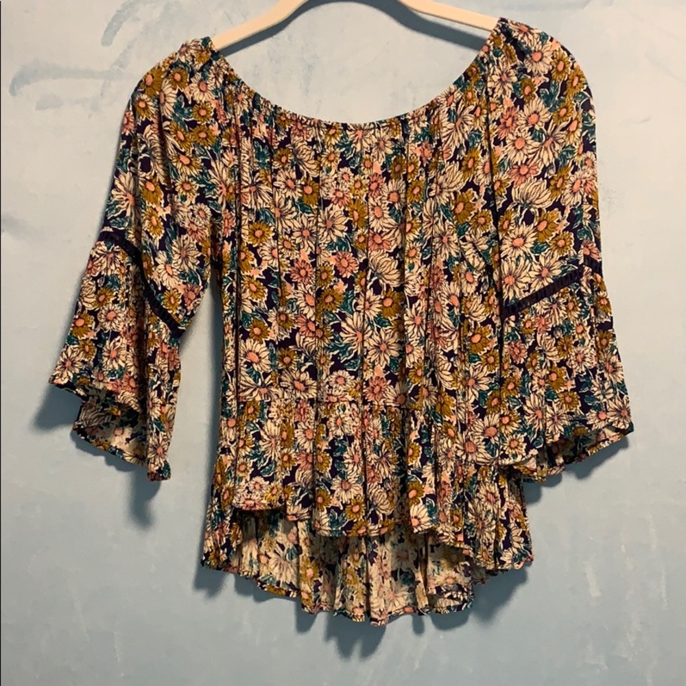 Off-the-Shoulder Floral Top